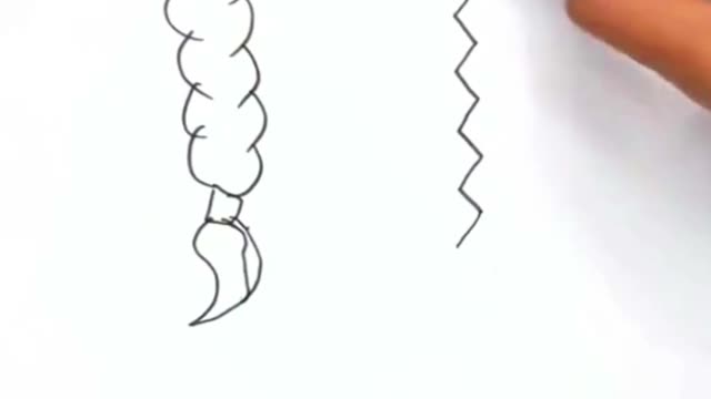 How to draw braids ✅✏️ #drawing #art #shorts