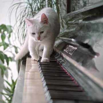 Kitty on piano