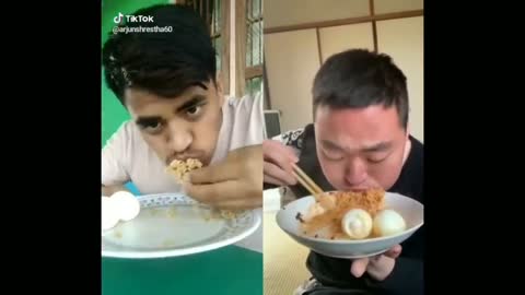 Funny food challenge on TikTok #1