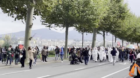 Protests against Corona measures in Geneva part 2, Nov 2021