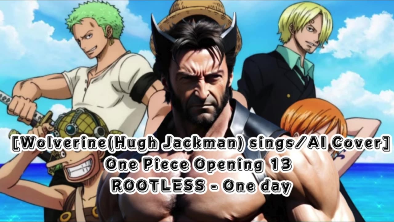 [Wolverine(Hugh Jackman) AI Cover] One Piece Opening 13 The ROOTLESS - One day