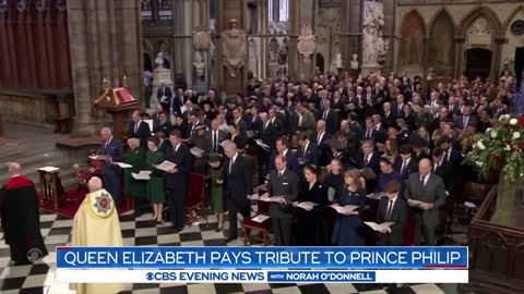 Queen Elizabeth pays tribute to Prince Philip