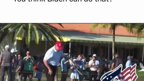 MUST WATCH: Donald Trump Savagely Mocks Joe Biden While Golfing 🤣