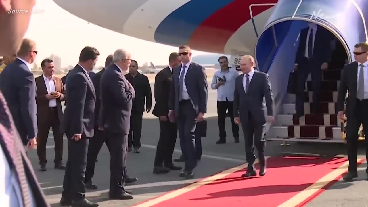 WHAT'S GOING ON? | PUTIN LOOKS SHAKY AS HE LANDS IN TEHRAN