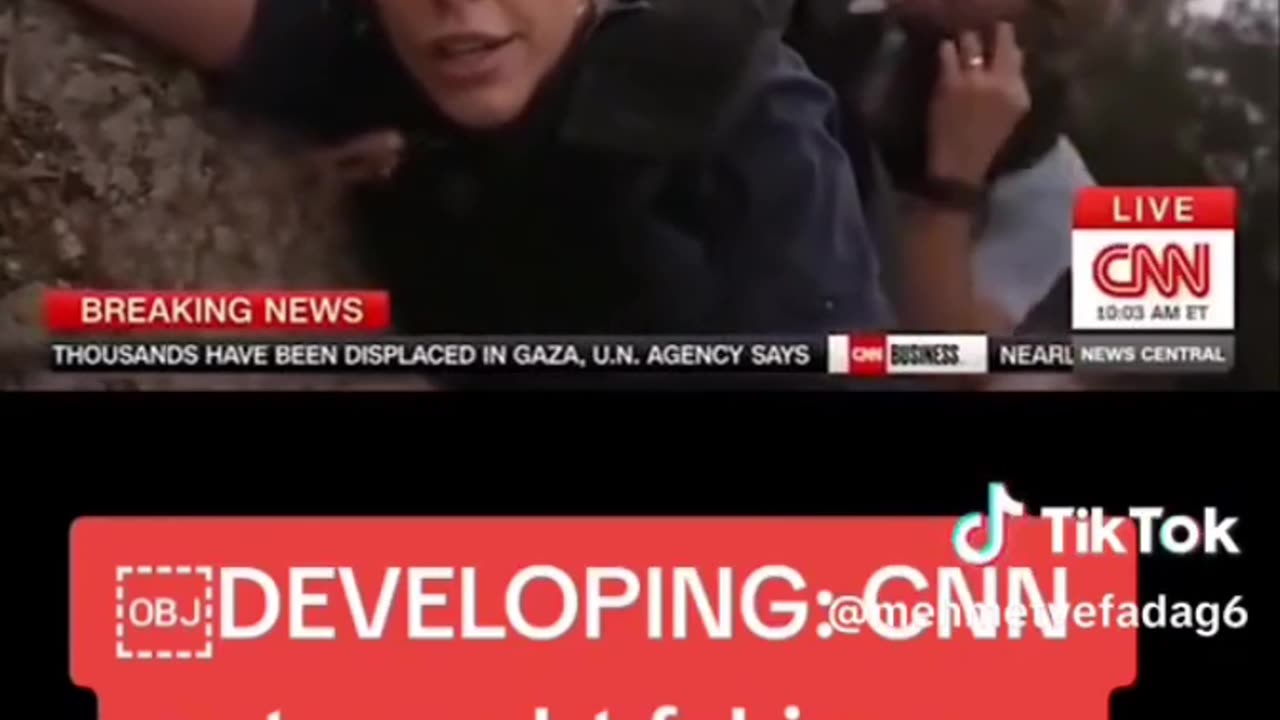 CNN GOT CAUGHT FAKING AN ATTACK FROM HAMAS IN ISRAEL