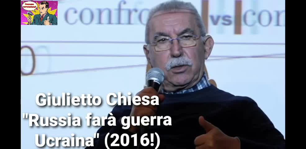 Giulietto Chiesa 2017 avverte della guerra in Ucraina