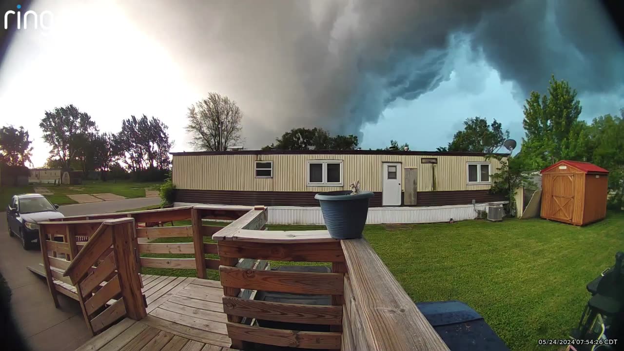 Tornado in Milan, Illinois