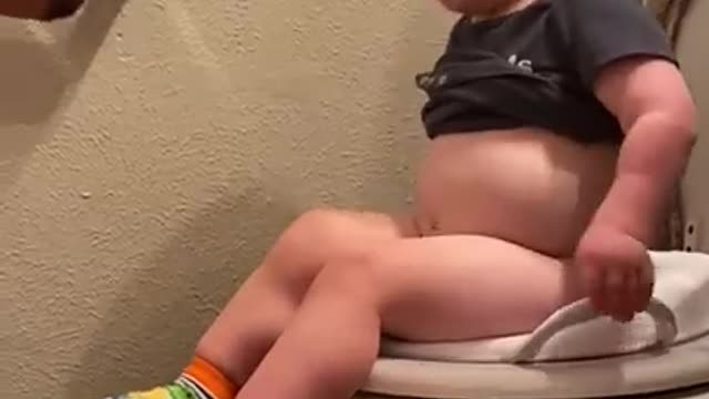 Baby says "I Didn't Poop, I Peed!" | Baby Funny Video | Amazing Viral World