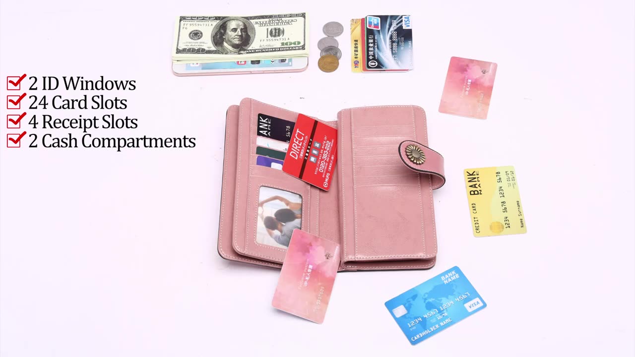 SENDEFN Wallets for Women Genuine Leather Credit Card Holder