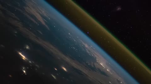 Rocket launch seen from the ISS