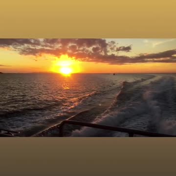 Sun set in my island