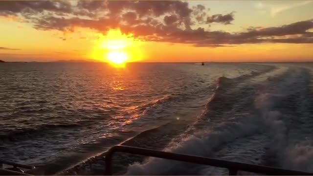 Sun set in my island