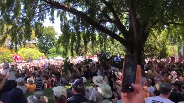 Brisbane, Australia: Kill the Bill/Freedom Rally Nov. 19, 2021