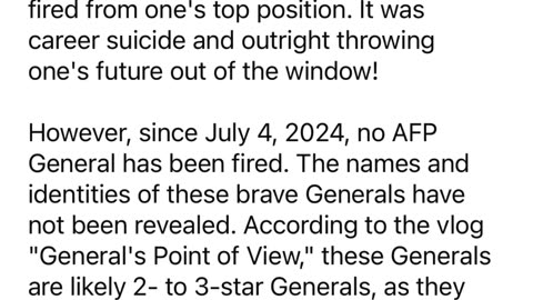 WALKOUT OF TOP GENERALS DURING COMMAND CONFERENCE BY Jun Abines