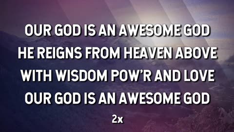 Awesome God- full song