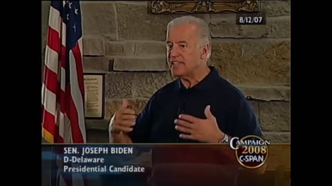 2007 Joe Biden Says Don’t Leave Weapons Behind When You Withdraw From Middle East