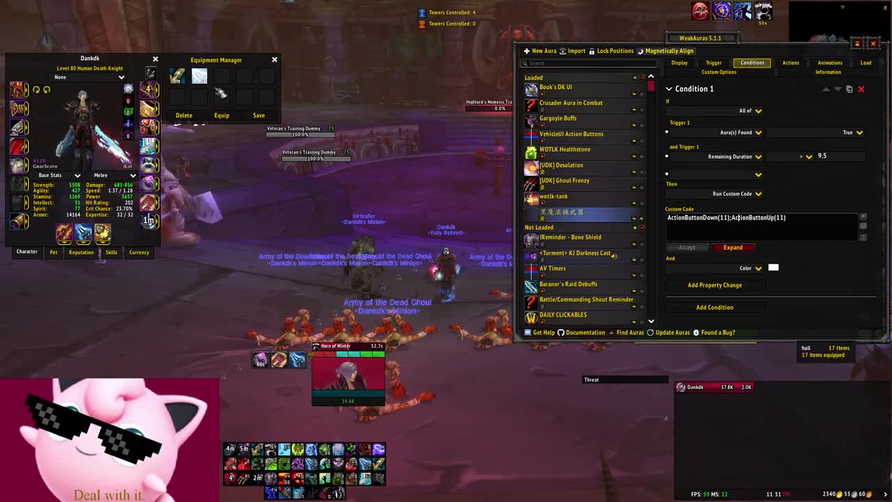 WOTLK Classic_ Morb Unholy DK Instant Weapon Swap - Three Blade Stream