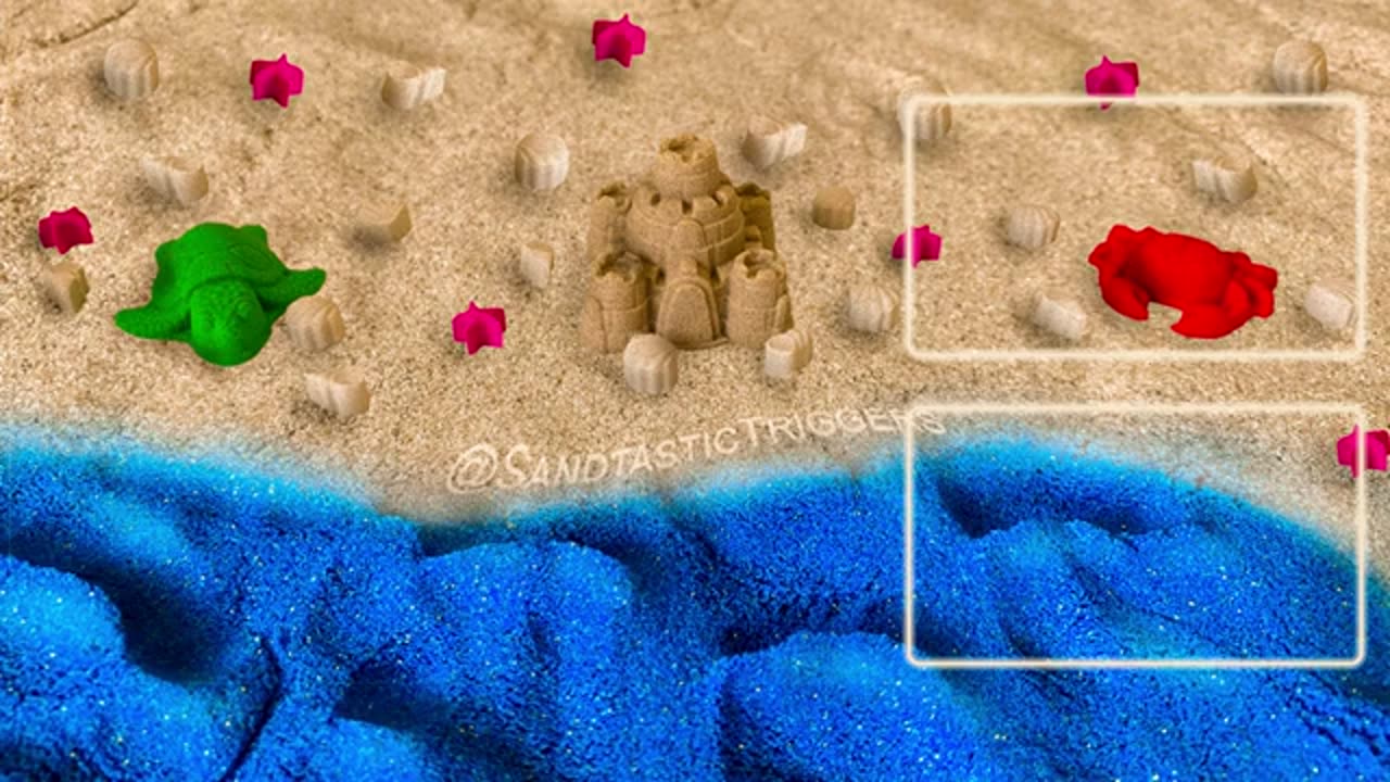 Satisfying kinetic sand relaxation sleep aid