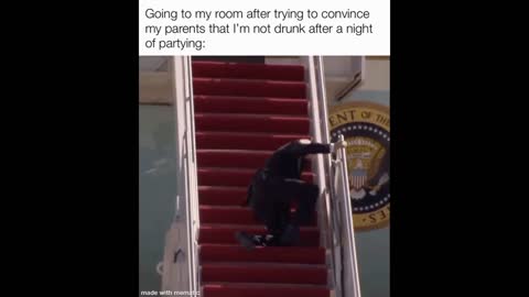 Joe Biden Air Force One very funny meme