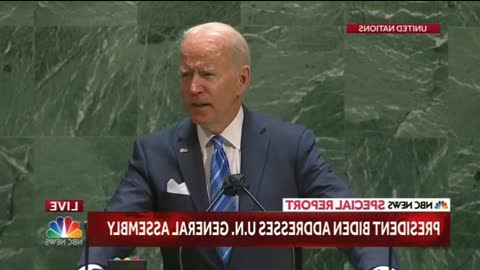 BREAKING NEWS-biden addresses 76th U.N. general assembly