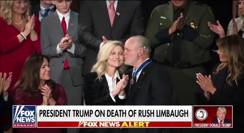 WATCH: President Donald J Trump Reacts to Rush Limbaugh’s Death on Fox News