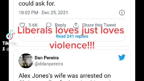 Liberals loves violence