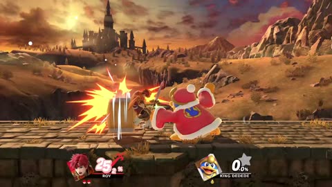 Roy Vs King Dedede on Bridge of Eldin (Super Smash Bros Ultimate)