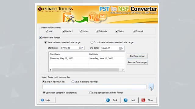 Convert Outlook PST files into Lotus Notes NSF format