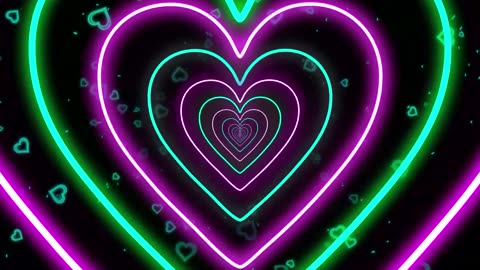 1148. Teal and Pink heart tunnel loop💜 💜