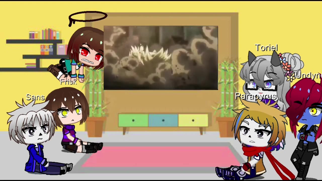 Undertale reacts to Aot/demon slayer p2