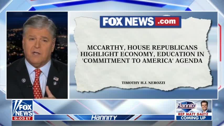 Hannity: America Is in Turmoil Because Of Dem Leadership & A Weak President