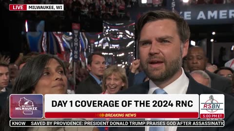 RNC 2024: Gov. Jon Houston Nominates J.D. Vance for VP at 2024 RNC in Milwaukee, WI