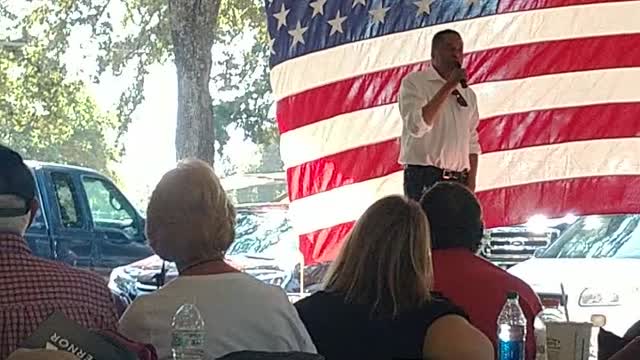 Larry Elder at Durham California recall Rally