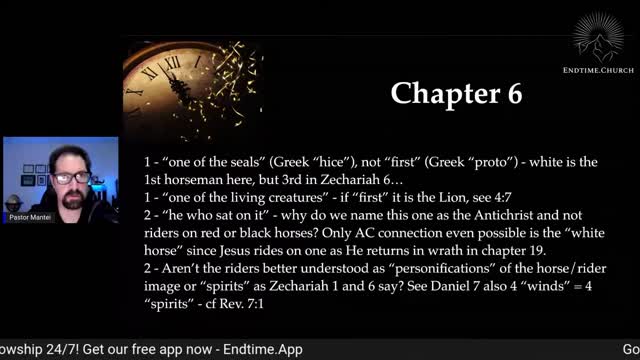 Revelation 6 - the 7 Seals (Live Service 2022 August 22)