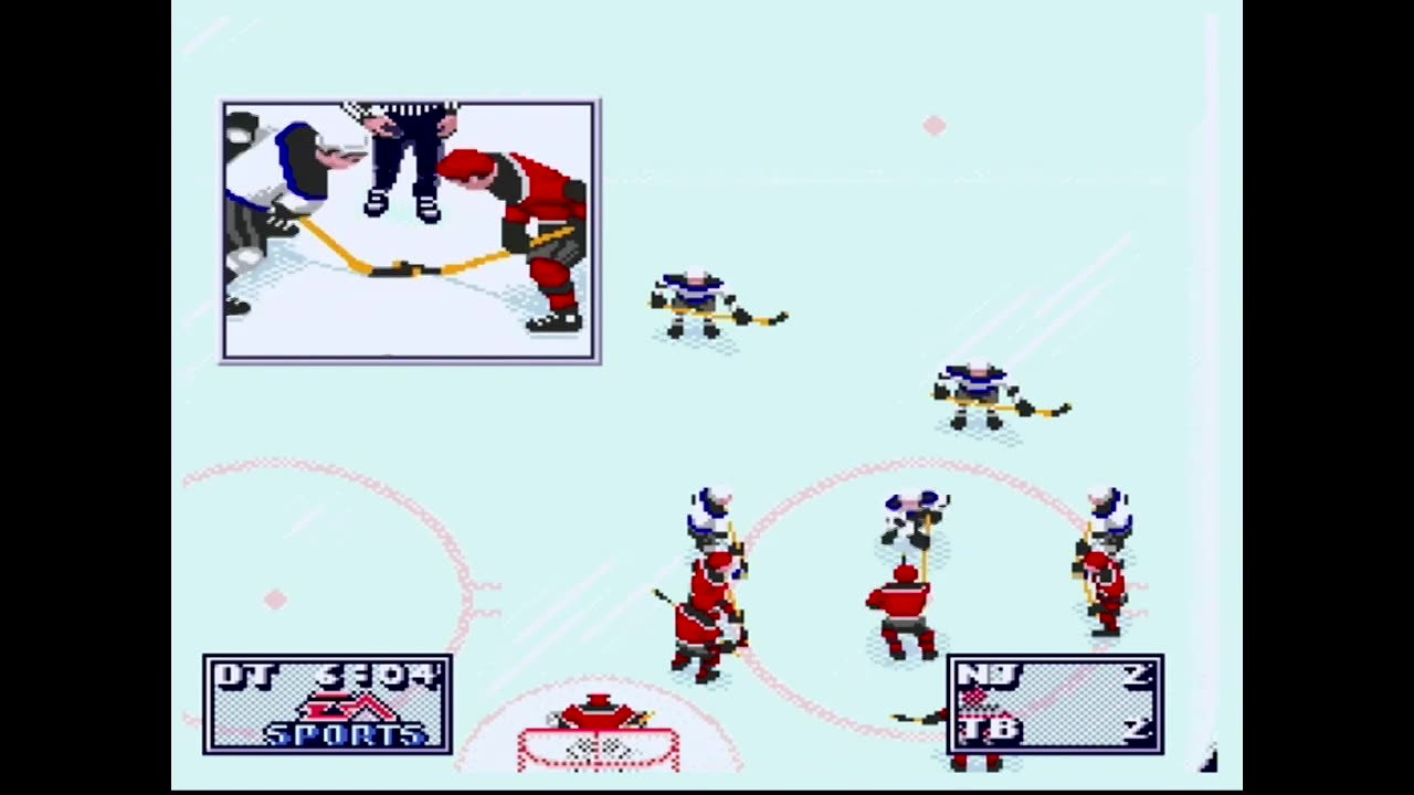 NHL95 (Sega Genesis) New Jersey vs Tampa Bay Part4