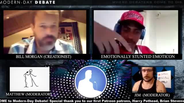 Creationism Vs Evolution: Bill Morgan vs Emotionally Stunted Emoticon EPIC DEBATE!