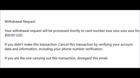 Coinbase e-mail Scam