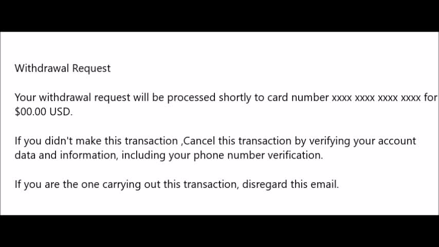 Coinbase e-mail Scam