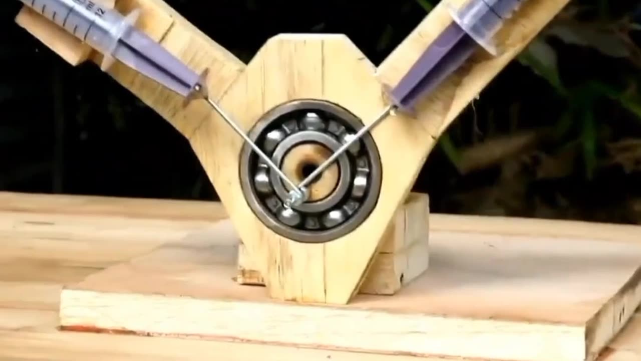 He has created a perpetual motion engine with just a few dollars