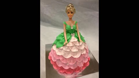 Barbie doll Chocolate cake