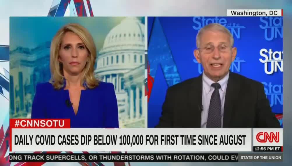 Anthony Fauci: 'Tough to Predict' When Vaccinated Can Take Mask Off