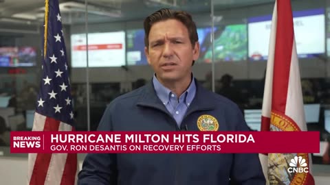 Governor DeSantis SLAMS VP Harris For Attempting To Politicize The Hurricane