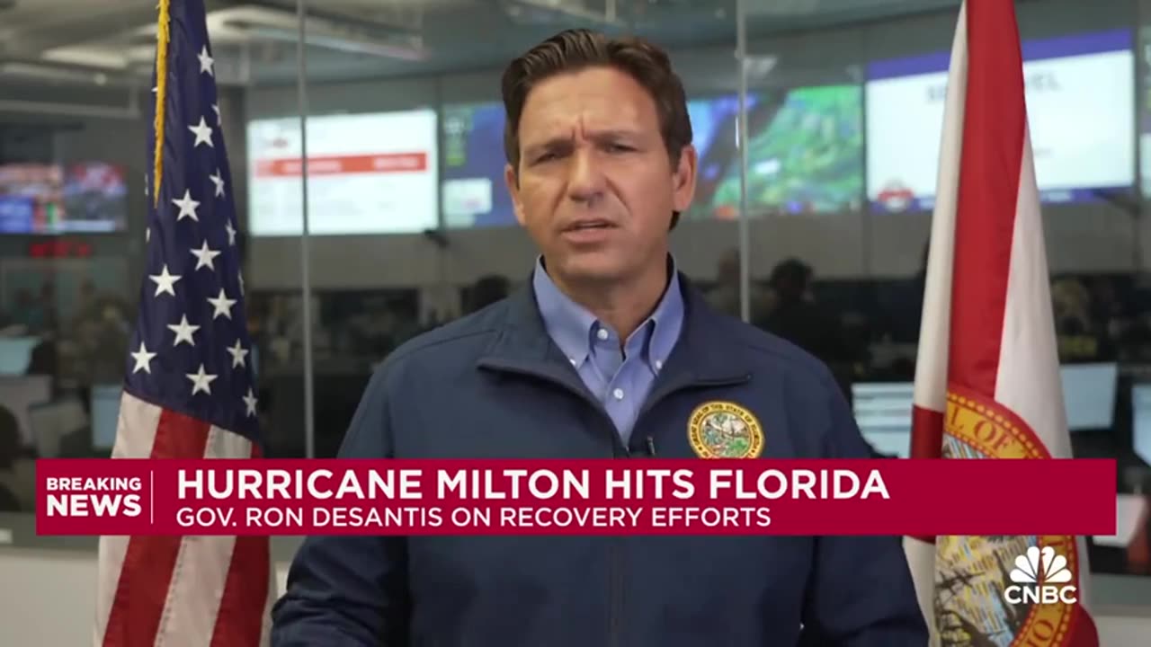 Governor DeSantis SLAMS VP Harris For Attempting To Politicize The Hurricane