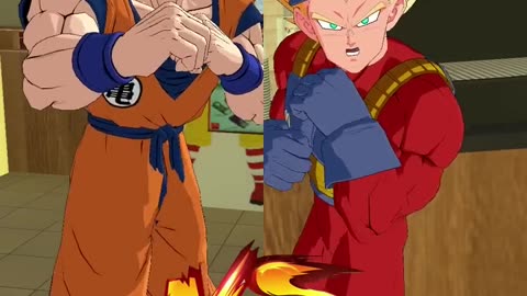 Goku vs vegeta but at Mcdonalds