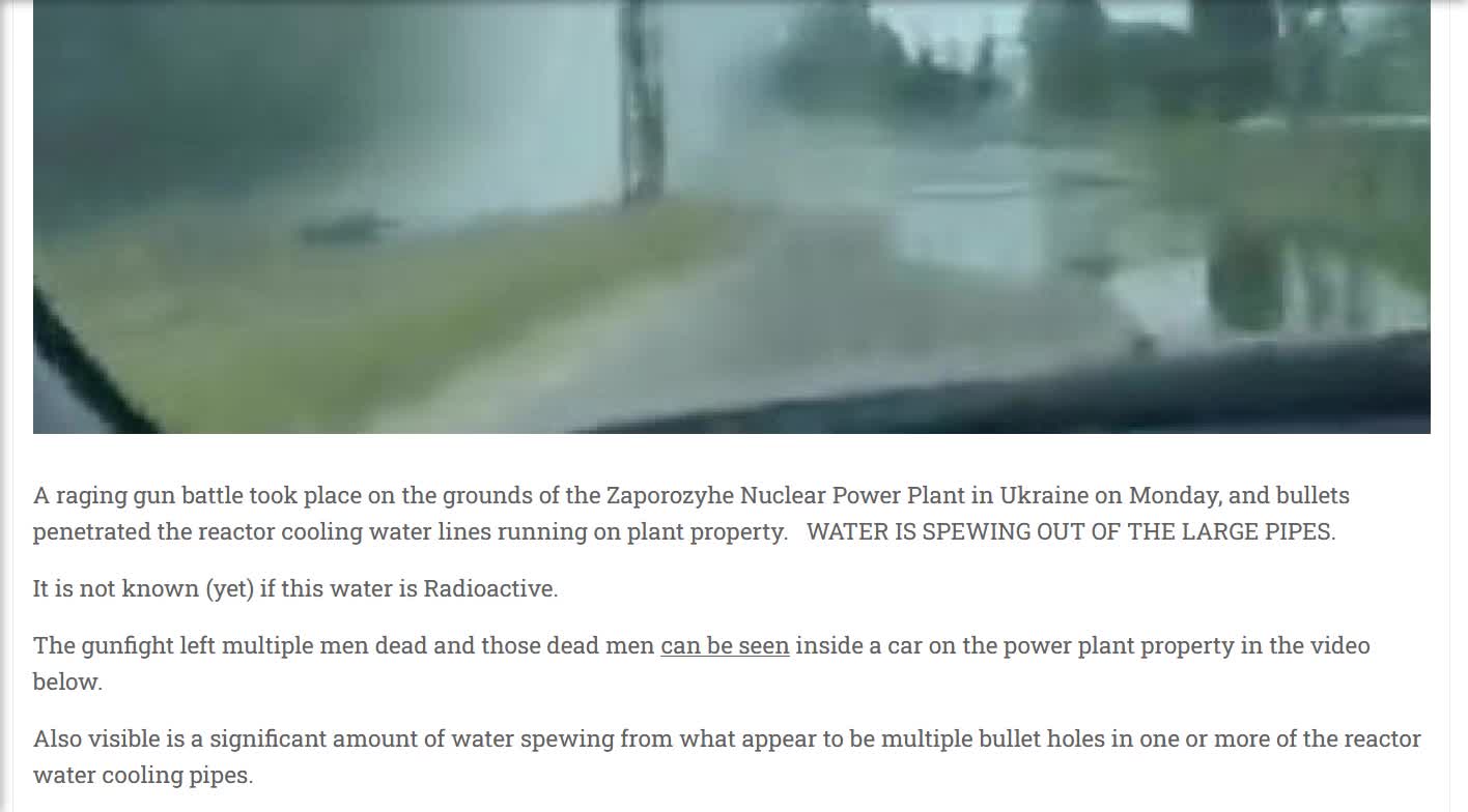 WAR ALERT!: Nuke Plant Coolant Leaking as Ukrainain Car Bomber Hides in Estonia