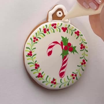 Мини Мастер-класс🎄Глазируем пряник в новогодней тематике