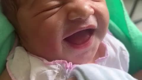 Ulina first smile reaction