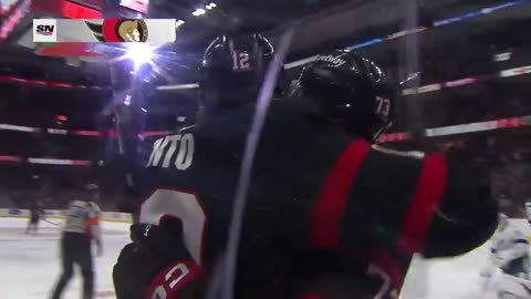NHL - Noah Gregor's first with the @Senators is a BIG one! 🚨