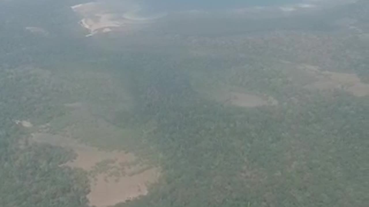 Andman island view from airplane / sky