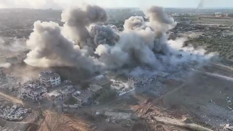 Blowing Hamas Tunnels Underneath the Remains of a Town in Gaza